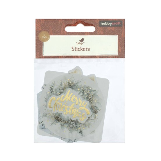 Large Cosy Christmas Stickers 4 Pack  image number 5