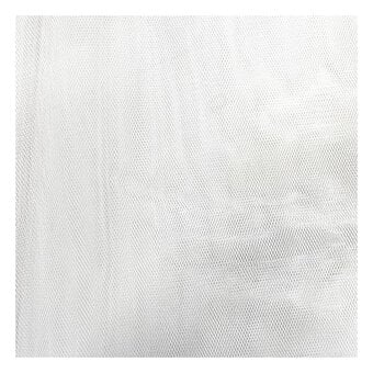 Silk White Nylon Dress Net Fabric by the Metre