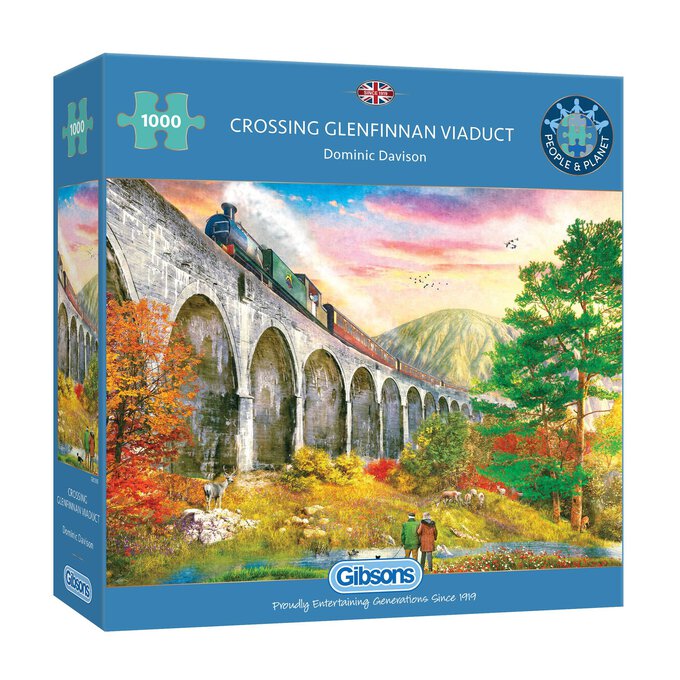 Gibsons Crossing Glenfinnan Viaduct Jigsaw Puzzle 1000 Pieces image number 1