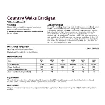 Knitcraft Country Walks Cardigan Digital Pattern 0266 image number 3