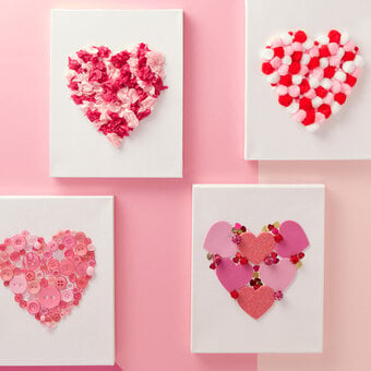 4 Easy Ways to Make a Heart Canvas