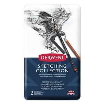 Derwent Sketching Tin Collection 12 Pieces image number 2