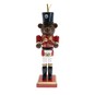 Hanging Wooden Bear Nutcracker Decoration 13cm image number 2
