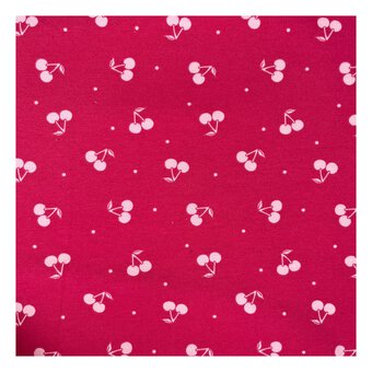 Cherries Cotton Spandex Jersey Fabric by the Metre image number 2