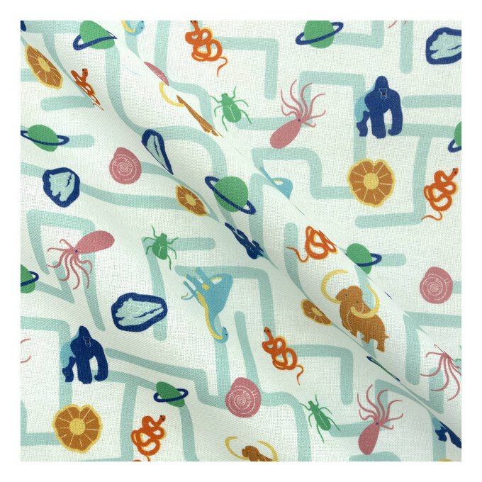 Day at the Natural History Museum Fat Quarters 4 Pack image number 2