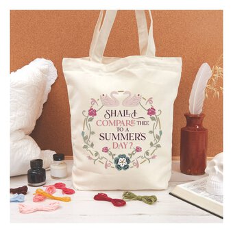 RSC Summer’s Day Sonnet 18 Embroidery Tote Bag Kit