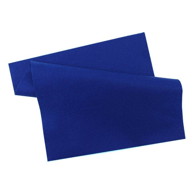 Royal Blue Polyester Felt Sheet A4 image number 1