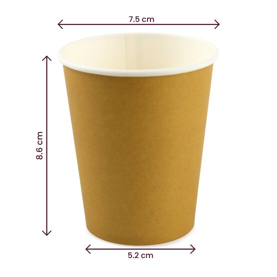Gold Paper Cups 8 Pack image number 4