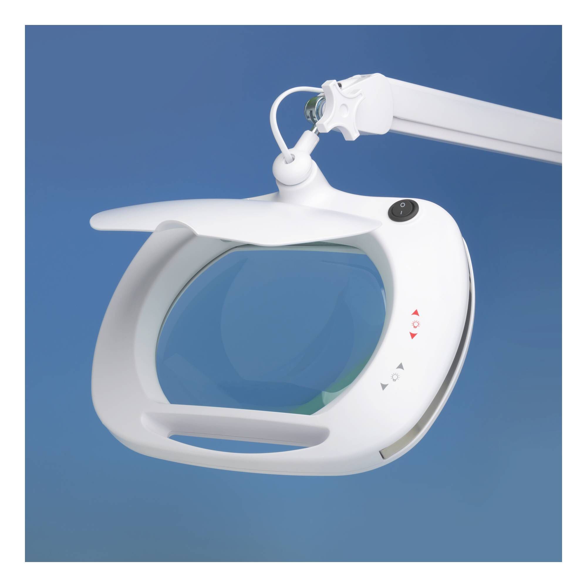 Lightcraft Wide Lens LED Magnifier Lamp with Dual Dimmer Function