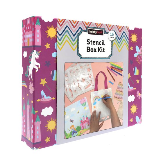 Stencil Box Kit 16 Pieces image number 1