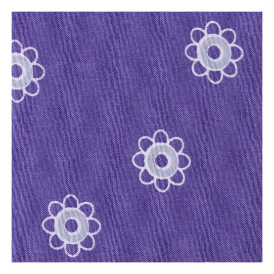Purple Flower Single Cotton Fat Quarter image number 4