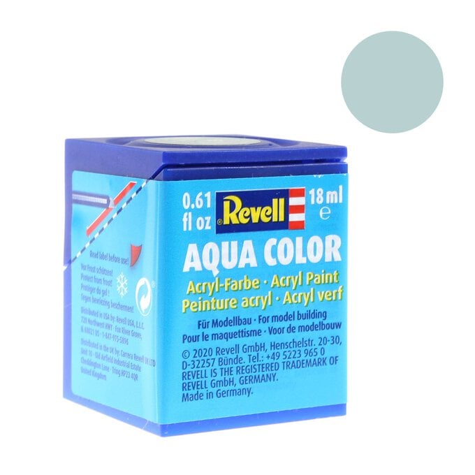 Revell Light Blue Matt Aqua Colour Acrylic Paint 18ml (149) image number 1