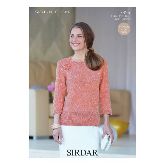 Sirdar Soukie DK Top Digital Pattern 7356 image number 1