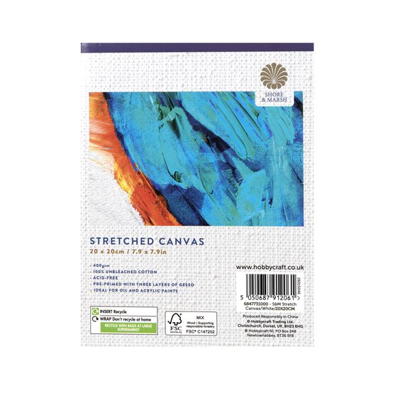 Shore & Marsh Stretched Canvas 20cm x 20cm image number 8