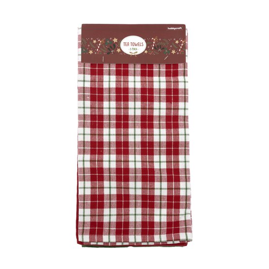 Red and Green Kitchen Towels 3 Pack image number 4