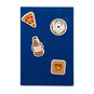 Kawaii Food Patch Felt Notebook A5 image number 1