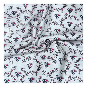 V&A Regency Threads Buds and Berries Cotton Fabric by the Metre