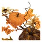 Large Yellow and Cream Pumpkin Spray 85cm image number 3
