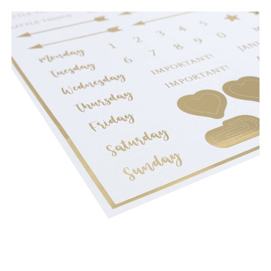 Create & Celebrate Gold Planner Stickers image number 3
