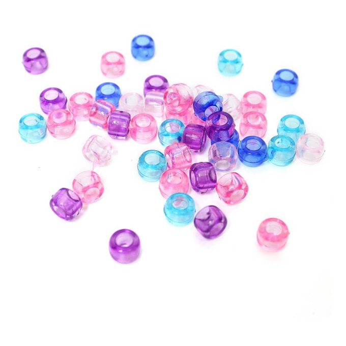 Clear Frozen Beads 5 Pack image number 1