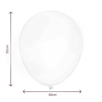 Transparent Latex Balloons 10 Pack image number 2