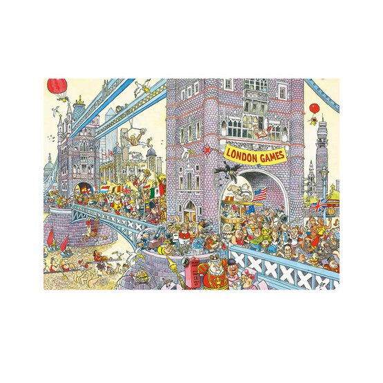 Wasgij Mystery 8 Retro Final Hurdle Jigsaw Puzzle 1000 Pieces image number 2