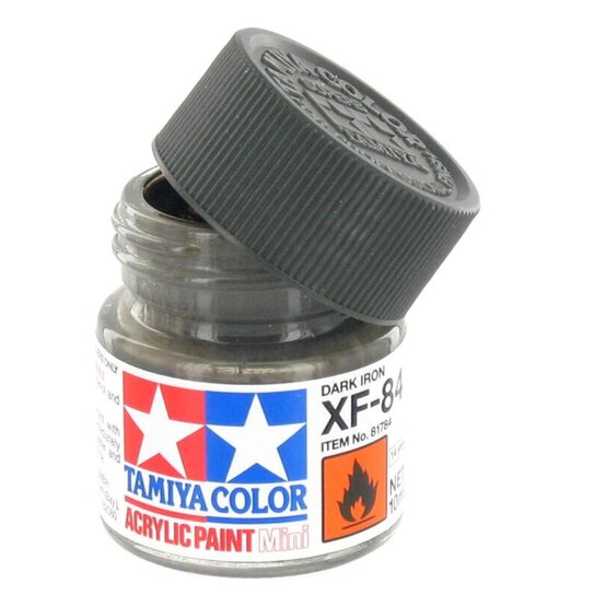 Tamiya Colour Acrylic Paint XF-84 Dark Iron 10ml image number 1