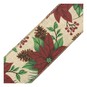 Poinsettia Pinecones Wire Edge Printed Ribbon 63mm x 3m image number 4
