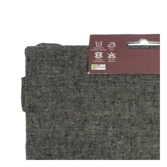 Grey Cotton Tote Shopping Bag 40cm x 38cm image number 5