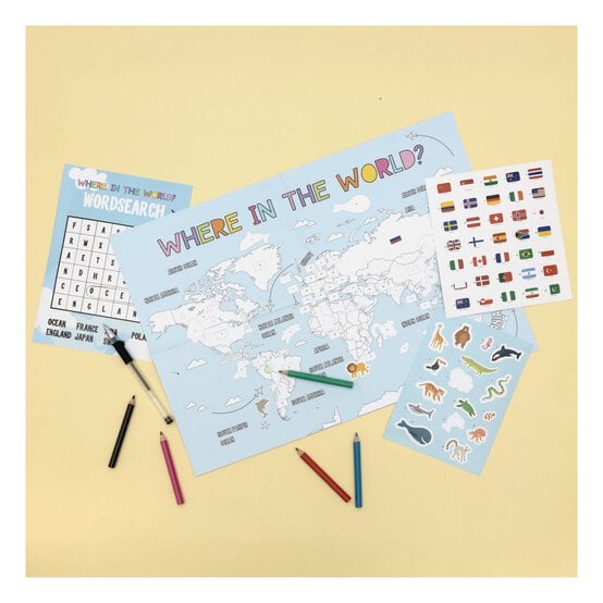 Create Your Own World Map Kit image number 2