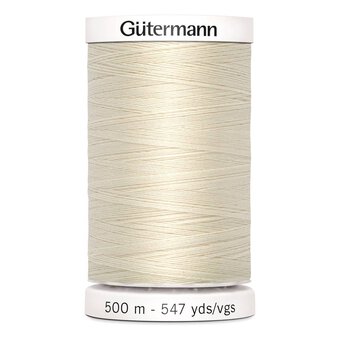 Gutermann Cream Sew All Thread 500m (802)
