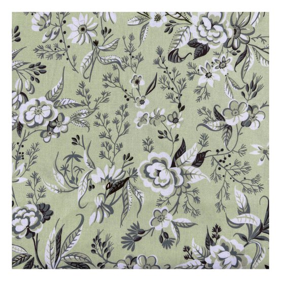 V&A Pressed in Time Trailing Leaves Cotton Fabric by the Metre image number 2