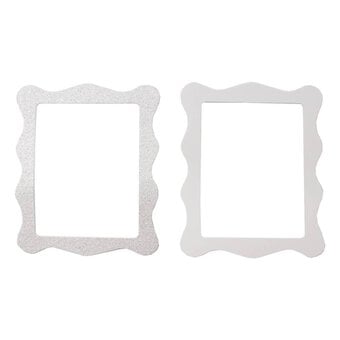 White Adhesive Frames 6 Pack