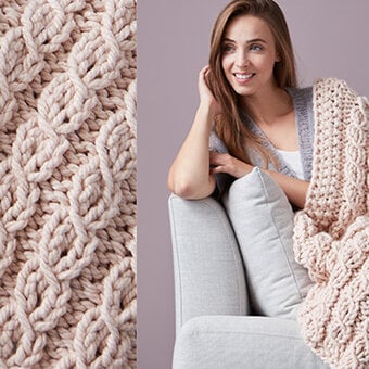 How to Knit a Mock Cable Blanket