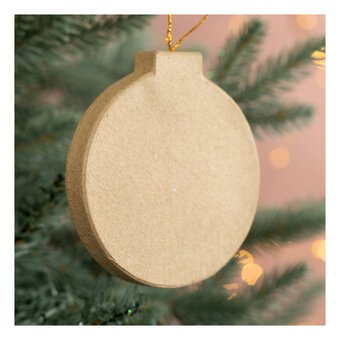 Mache Hanging Bauble Decoration 9.5cm