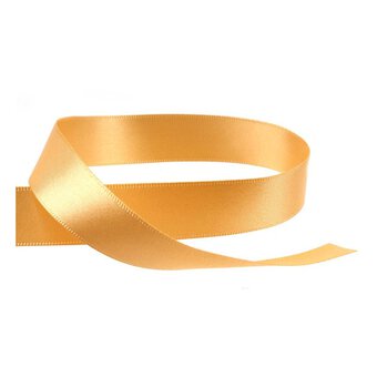 Gold Double-Faced Satin Ribbon 18mm x 5m image number 2