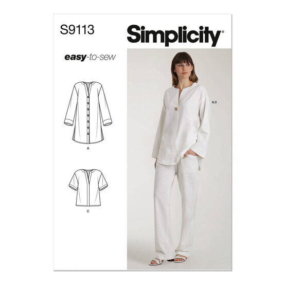 Simplicity Women&rsquo;s Tunic and Trousers Sewing Pattern S9113 image number 1