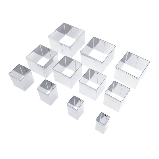 Whisk Square Nested Cutters 11 Pieces image number 2