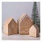 Kraft Gingerbread Houses 3 Pack  image number 1