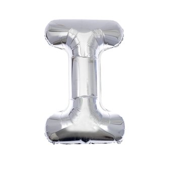 Extra Large Silver Foil Letter I Balloon