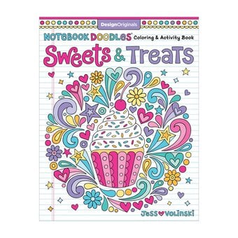Notebook Doodles Sweets and Treats Colouring and Activity Book