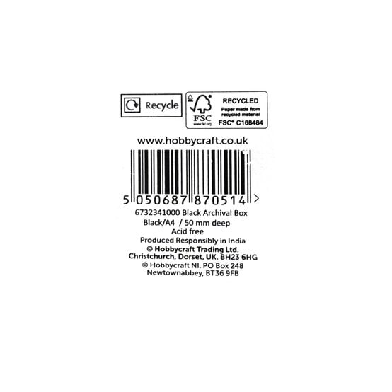 Black Archival Box A4 image number 6