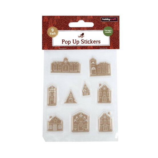 Gingerbread House Pop-Up Stickers 9 Pack image number 4