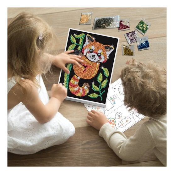 Kitfix Red Panda Sequin Art Red Kit image number 6