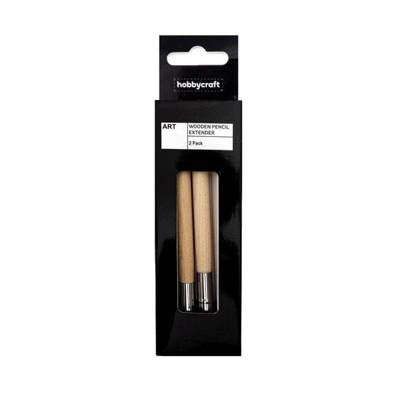 Wooden Pencil Extenders 2 Pack  image number 2