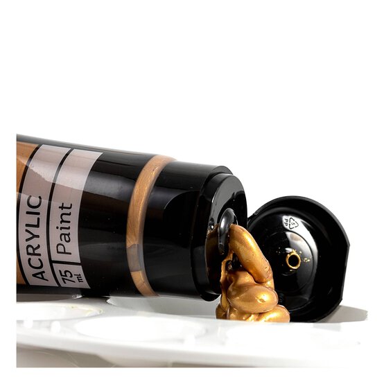 Antique Gold Art Acrylic Paint 75ml