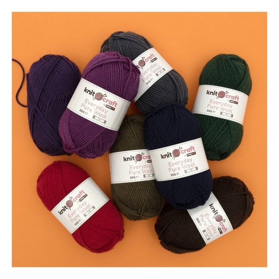 Knitcraft Red Everyday Pure Wool DK 50g image number 3