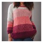 Knitcraft Fisherman's Rib Ombre Sweater Digital Pattern 0190 image number 1