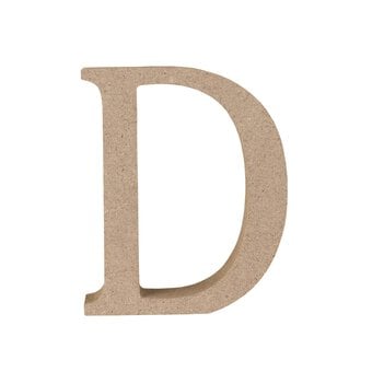 MDF Wooden Letter D 8cm | Hobbycraft