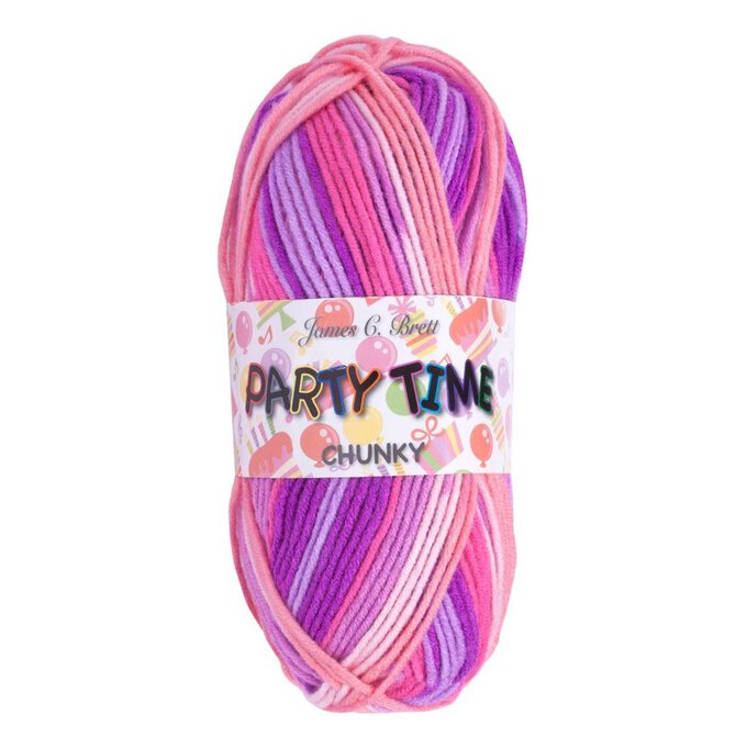 James C Brett PT3 Party Time Chunky Yarn 100g image number 1